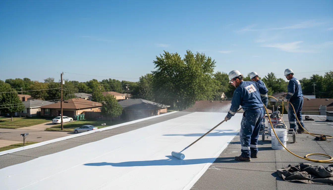 Commercial roof coating in Spring, TX near me